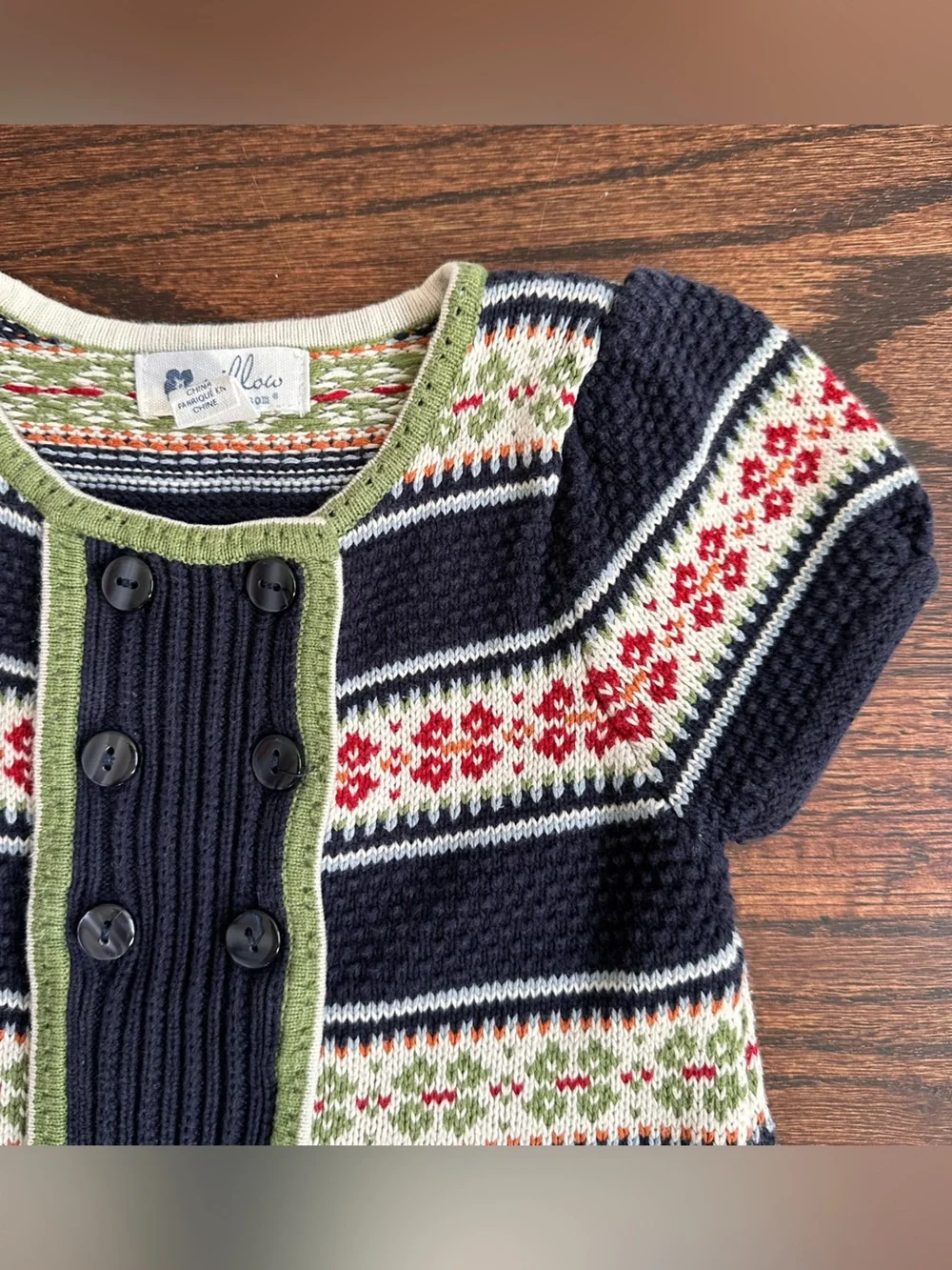 Willow Blossom cotton sweater dress, size 5T